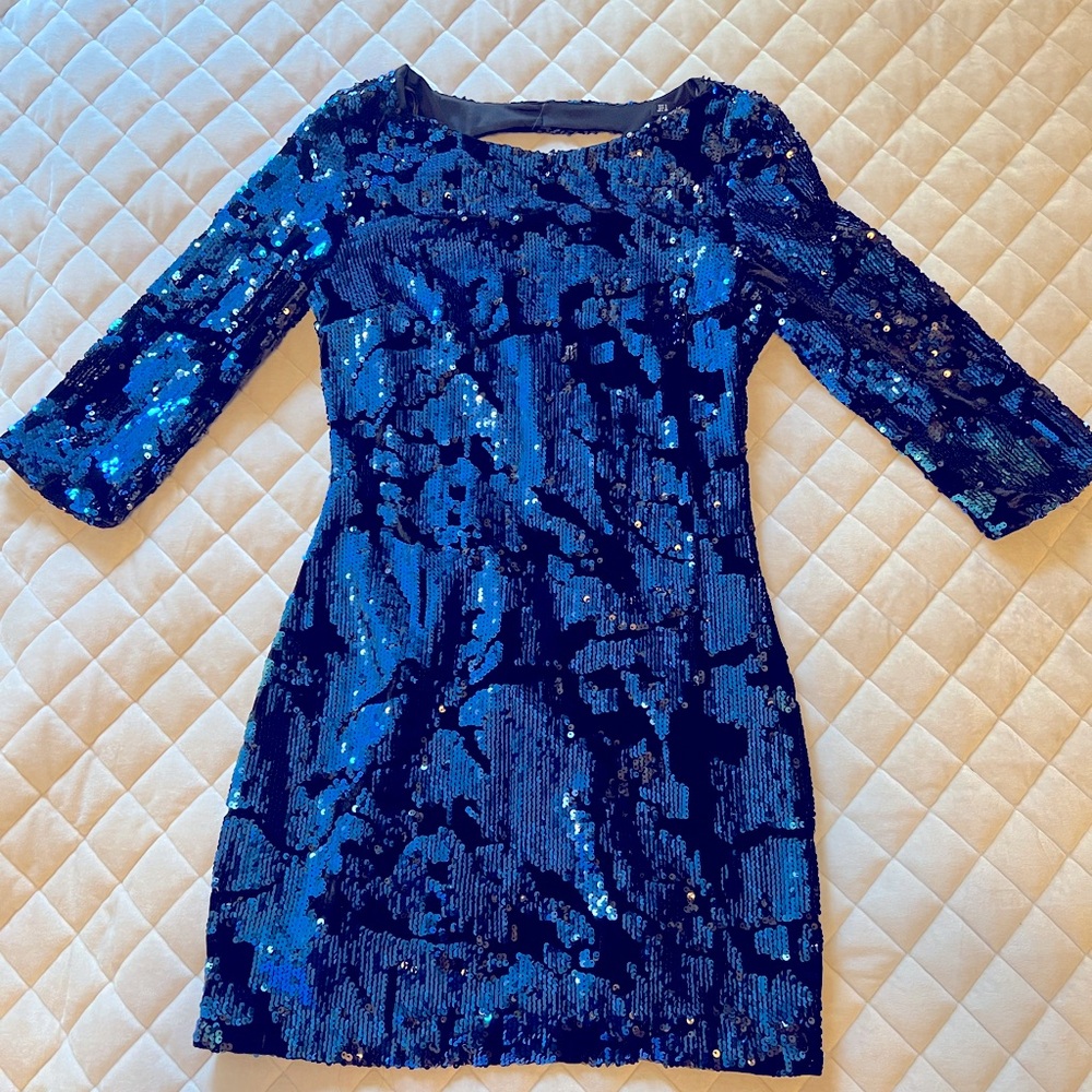 Zara blue dress